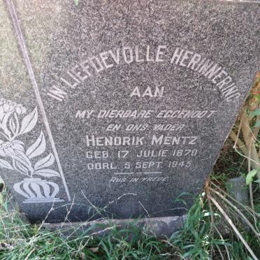 MENTZ Hendrik 1870-1945