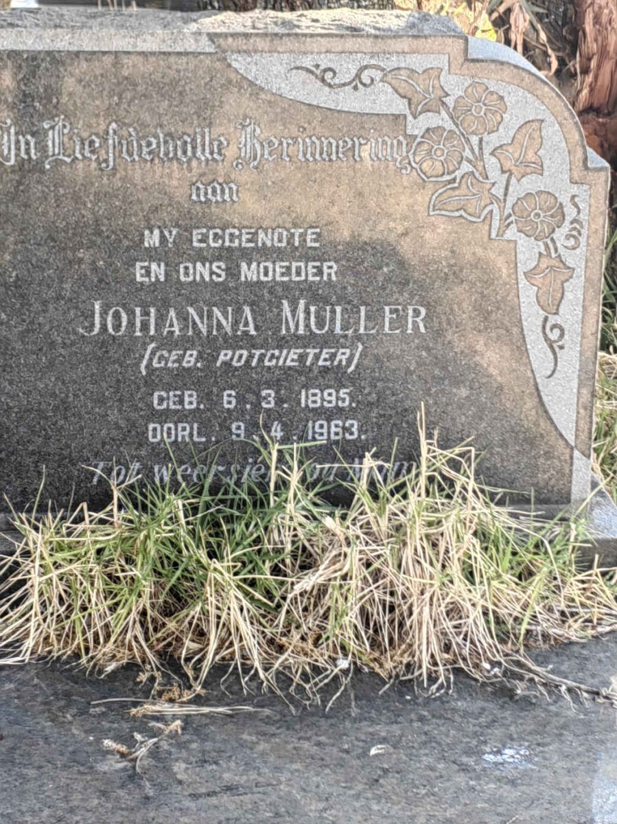 MULLER Johanna nee POTGIETER 1895-1963