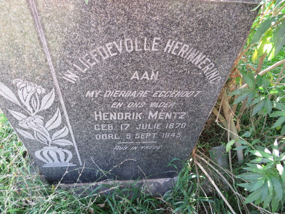 MENTZ Hendrik 1870-1945