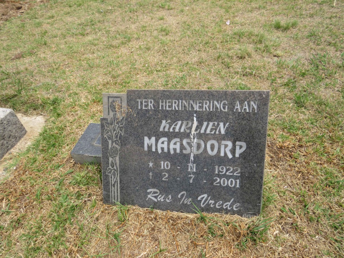MAASDORP Karlien 1922-2001