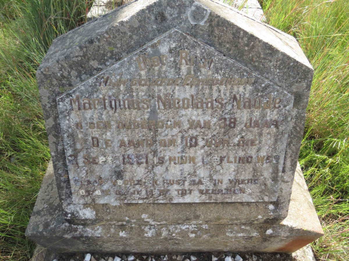 NAUDE Marthinus Nicolaas 