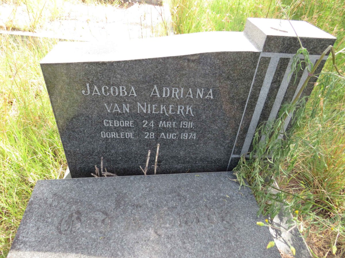 NIEKERK Jacoba Adriana, van 1911-1974