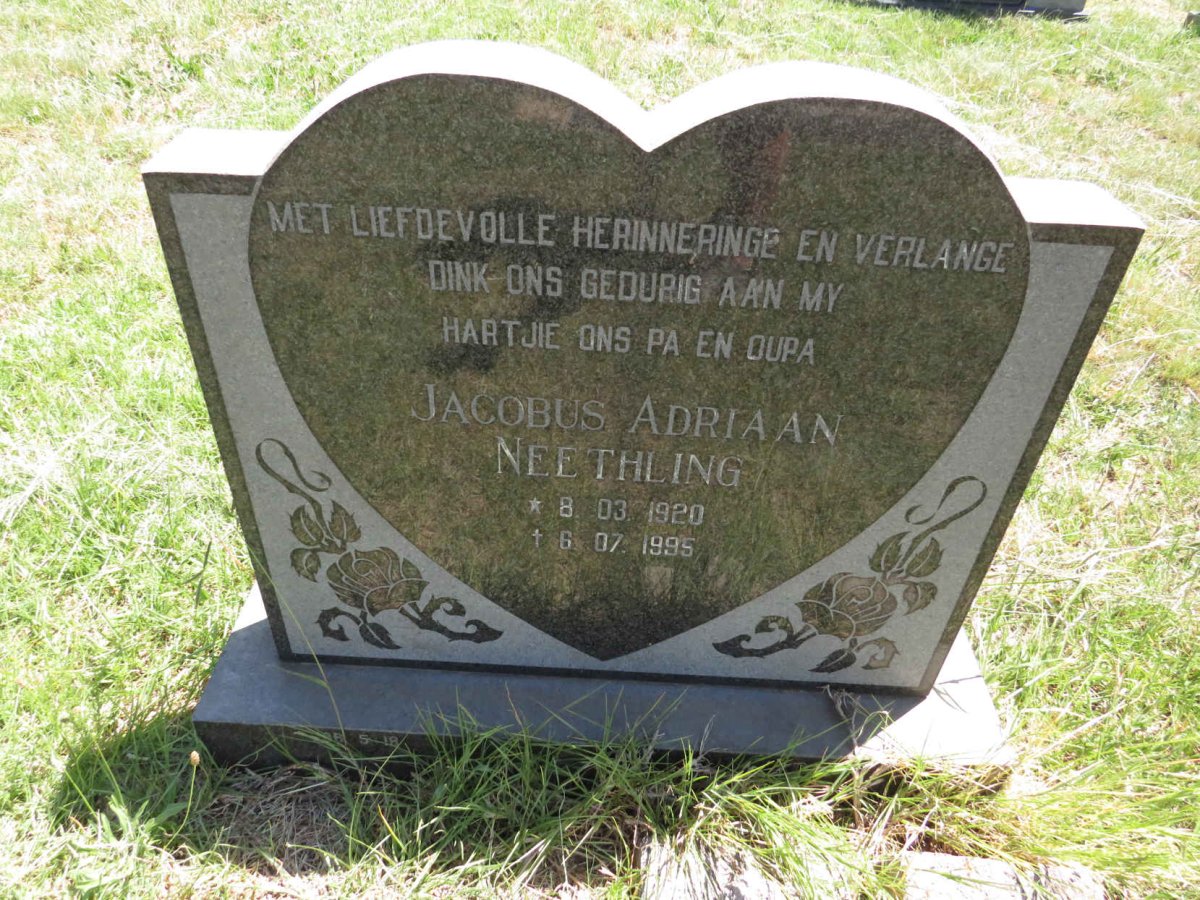 NEETHLING Jacobus Adriaan 1920-1995