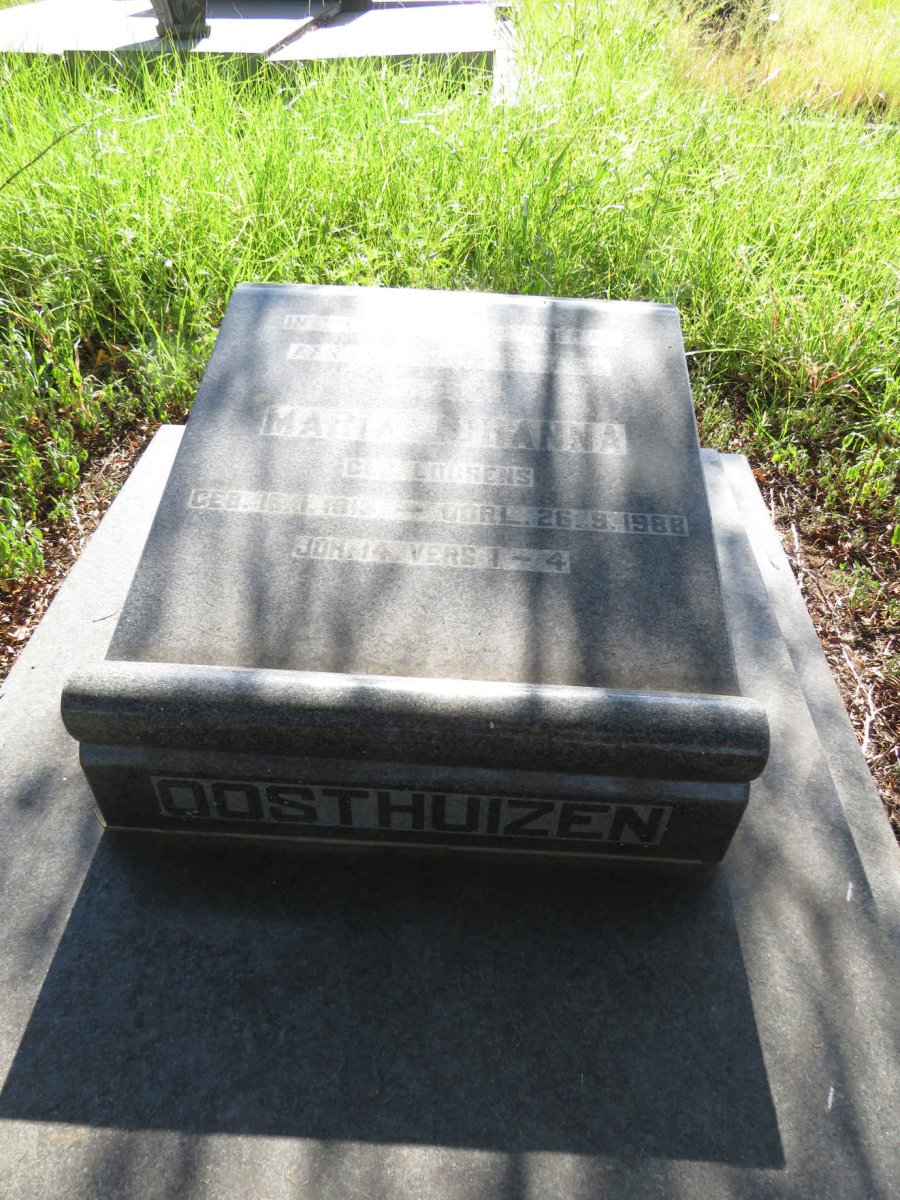 OOSTHUIZEN Maria Johanna nee LOURENS 1913-1988 _1
