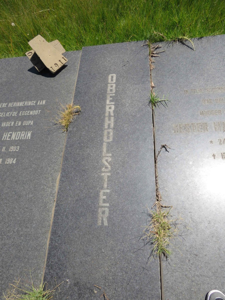 OBERHOLSTER Jan Hendrik 1903-1984 & Hester Maria Jacoba 190?-1986 _1