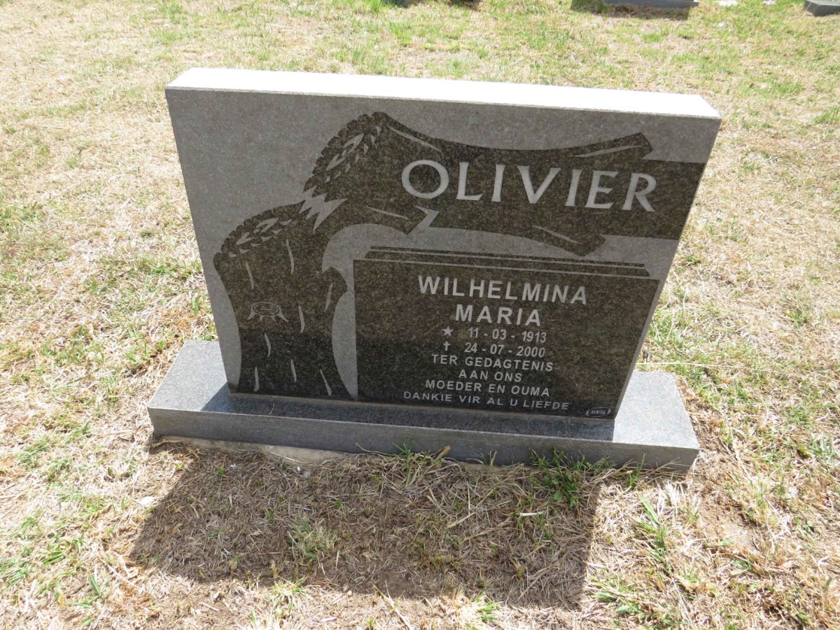 OLIVIER Wilhelmina Maria 1913-2000