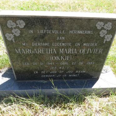 OLIVIER Margaretha Maria 1941-1993