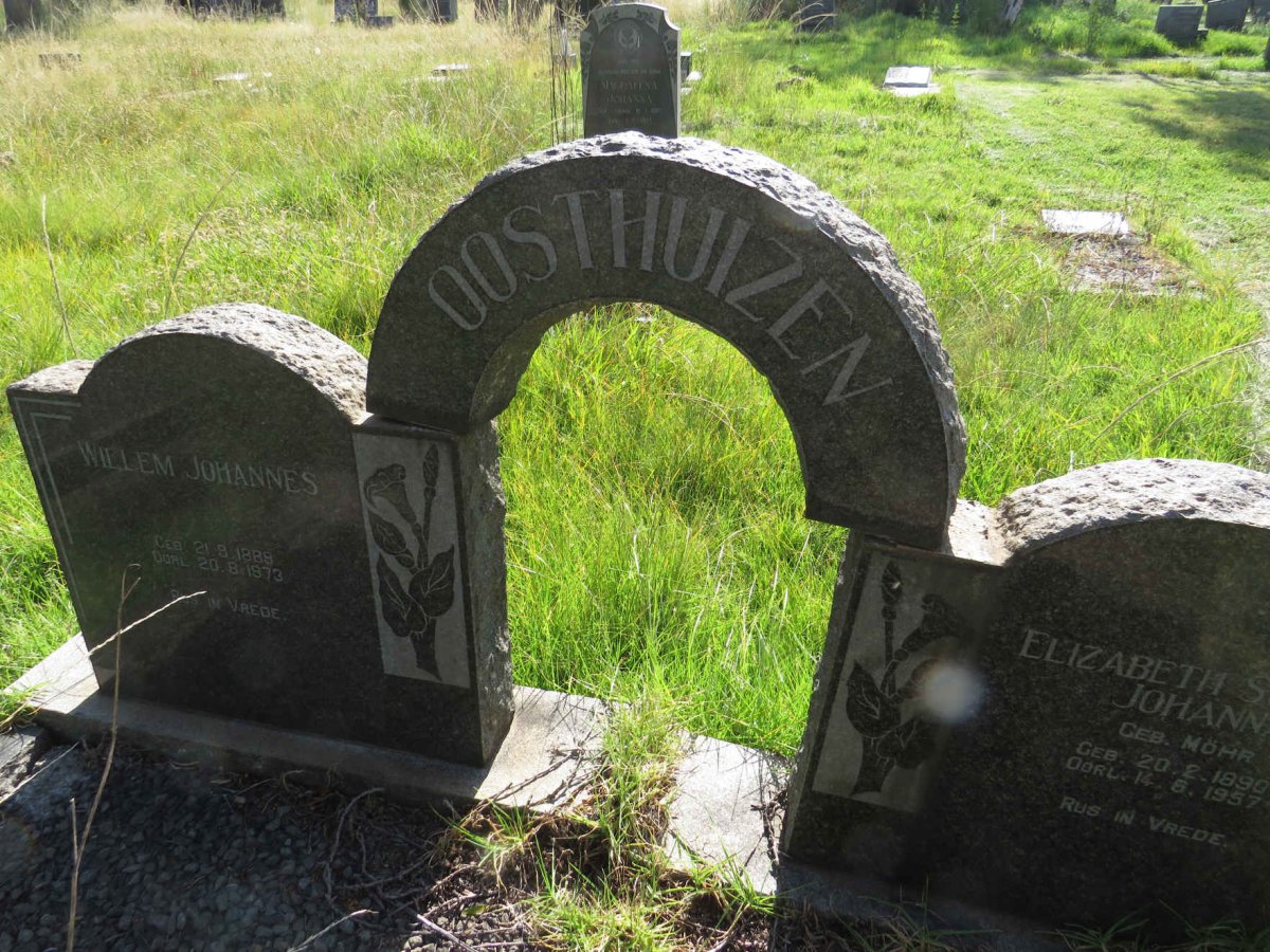 OOSTHUIZEN Willem Johannes 1889-1973 & Elizabeth Susanna Johanna MOHR 1890-1957 _1