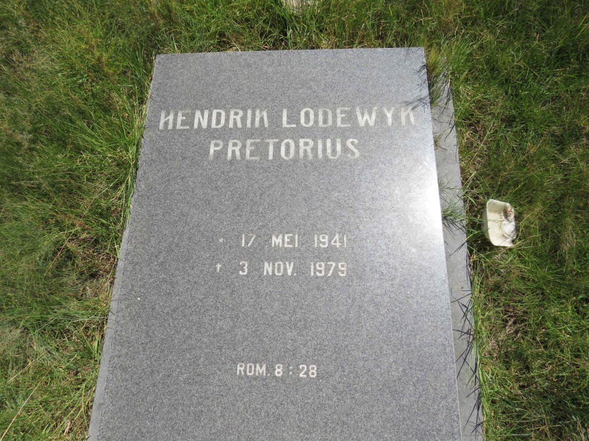 PRETORIUS Hendrik Lodewyk 1941-1979