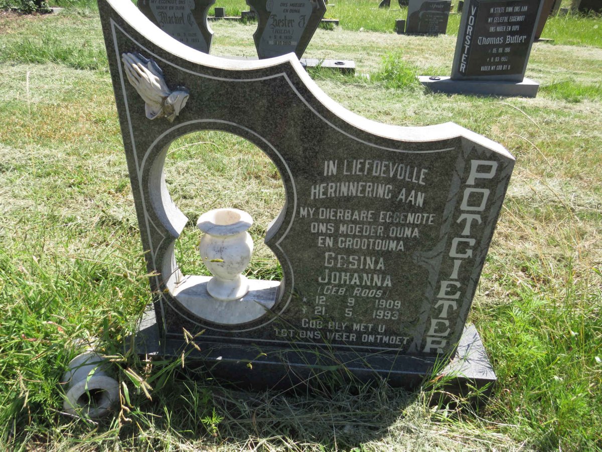 POTGIETER Gesina Johanna nee ROOS 1909-1993