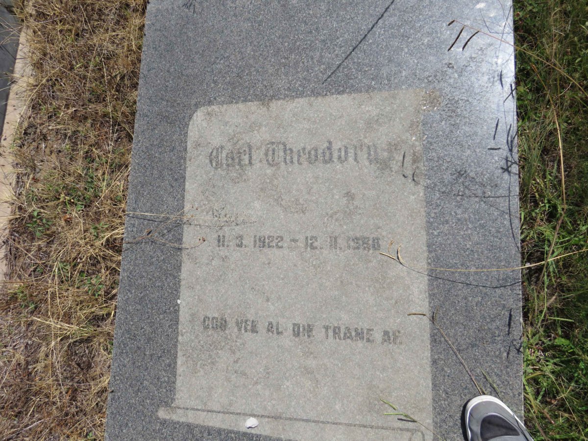 PAPENFUS Carl Theodorus 1922-1968