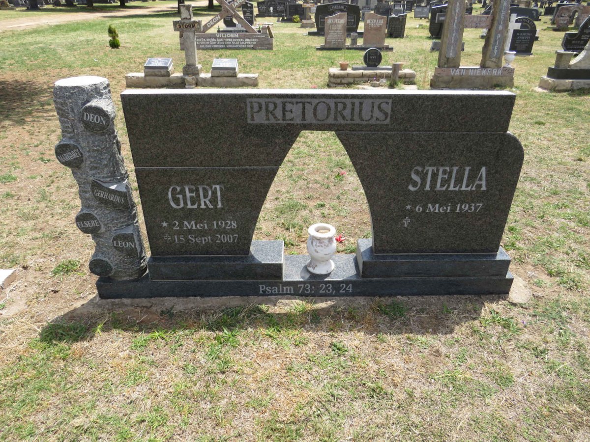PRETORIUS Gert 1928-2007 & Stella 1937-