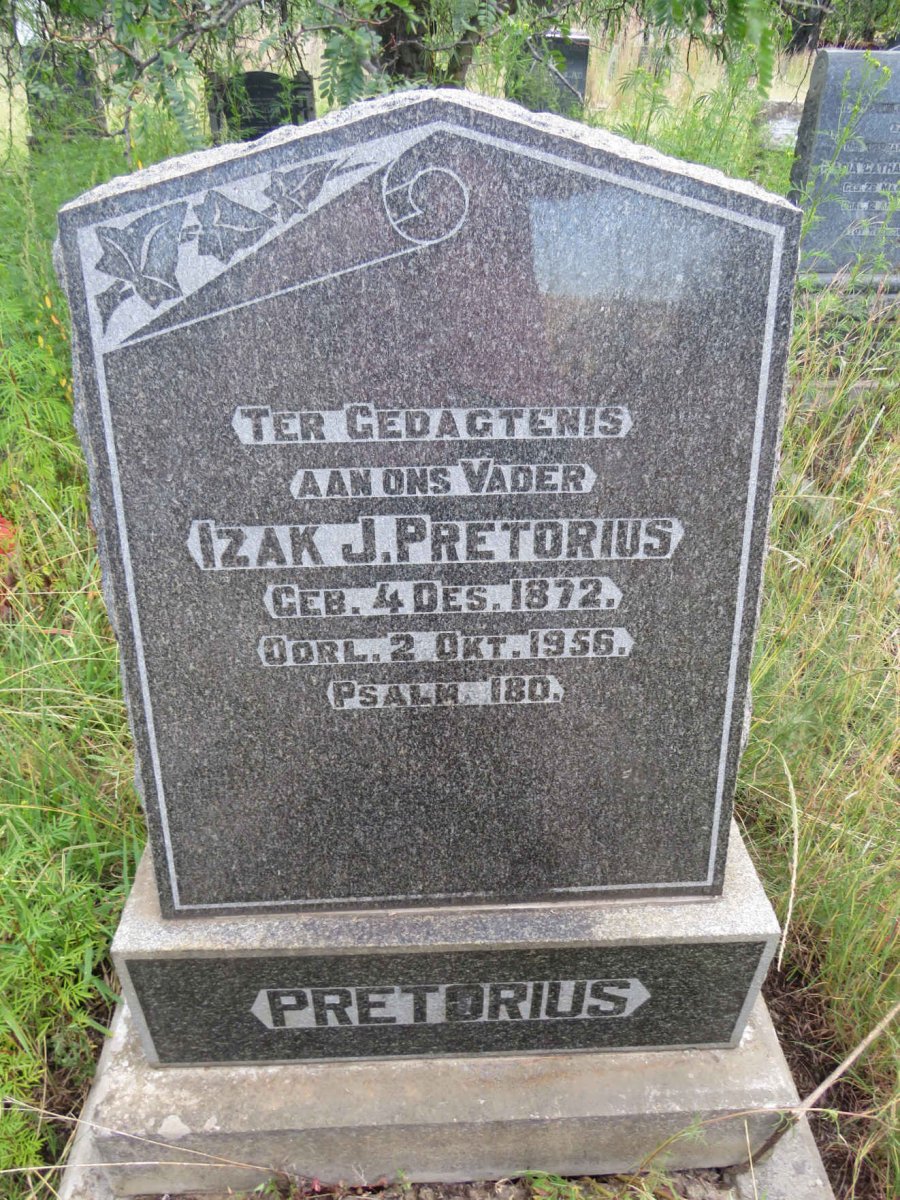 PRETORIUS Izak J. 1872-1956