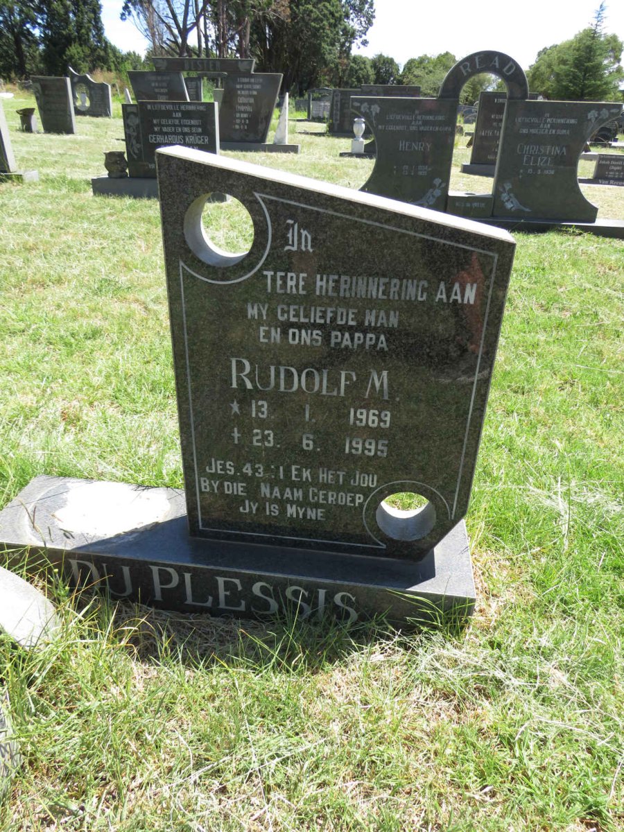 PLESSIS Rudolf M., du 1969-1995