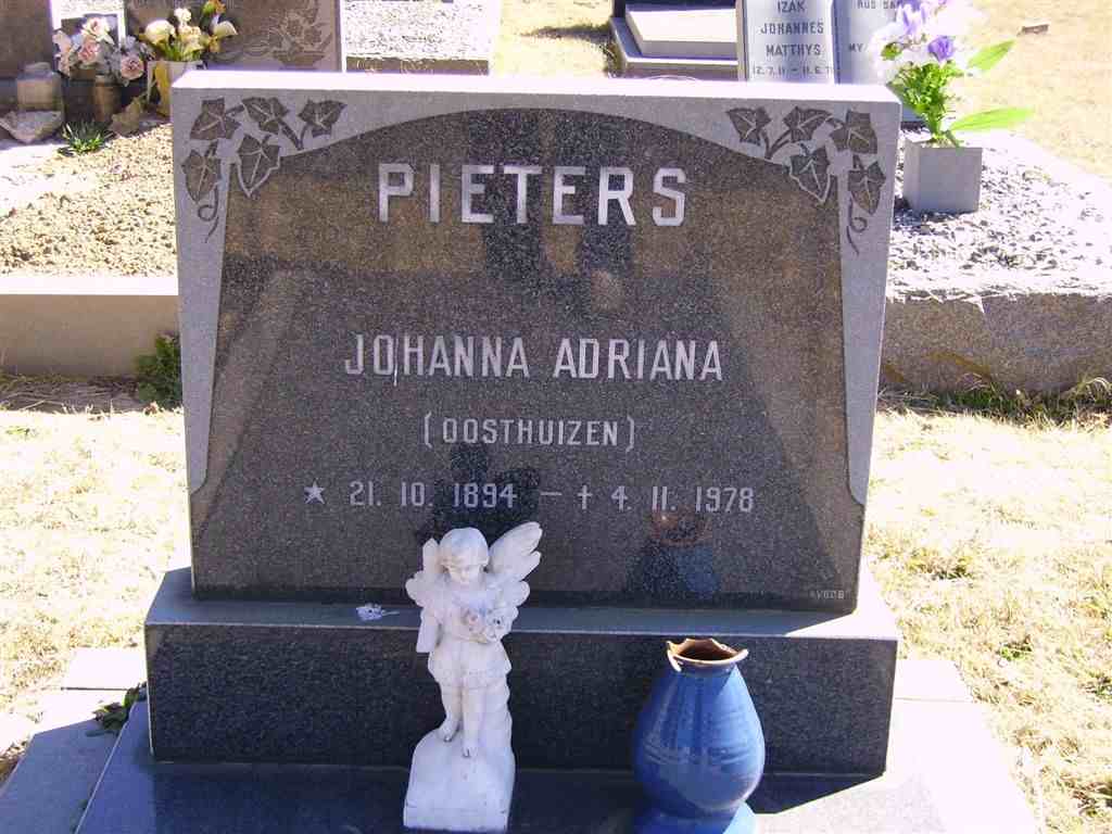 PIETERS Johanna Adriana nee OOSTHUIZEN 1894-1978