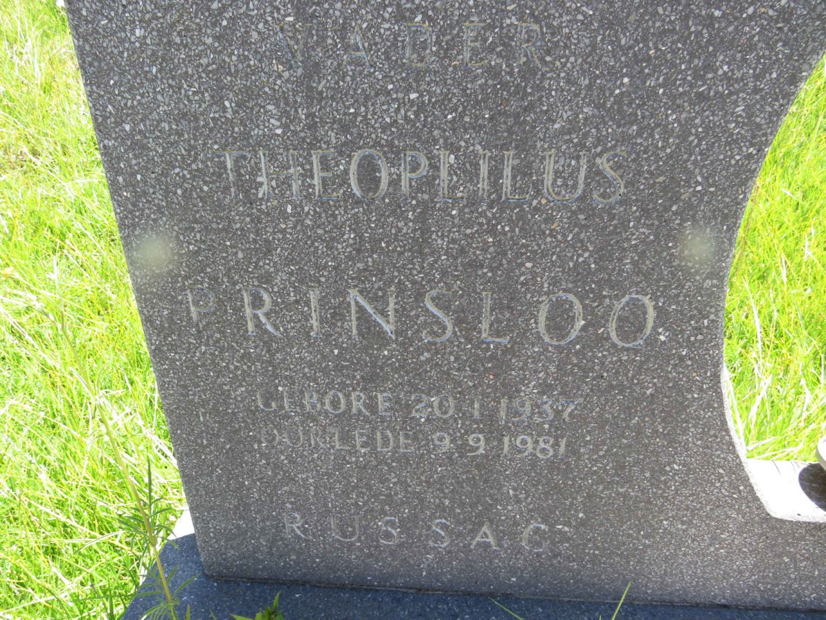 PRINSLOO Theoplilus 1937-1981