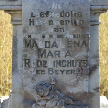 REDELINGHUYS Magdalena Maria nee BEYERS 1889-1937 _2