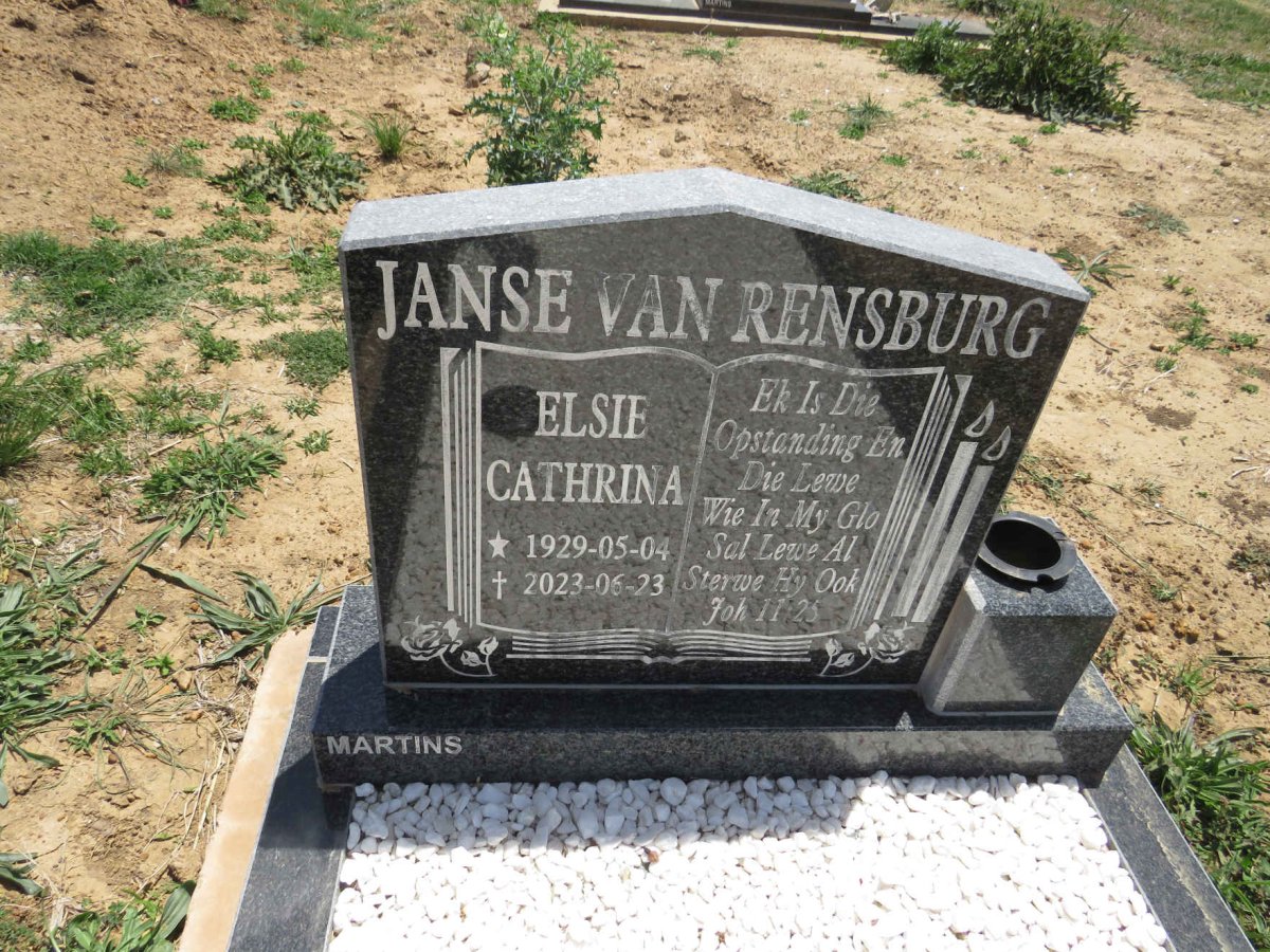 RENSBURG Elsie Cathrina, Janse van 1929-2023