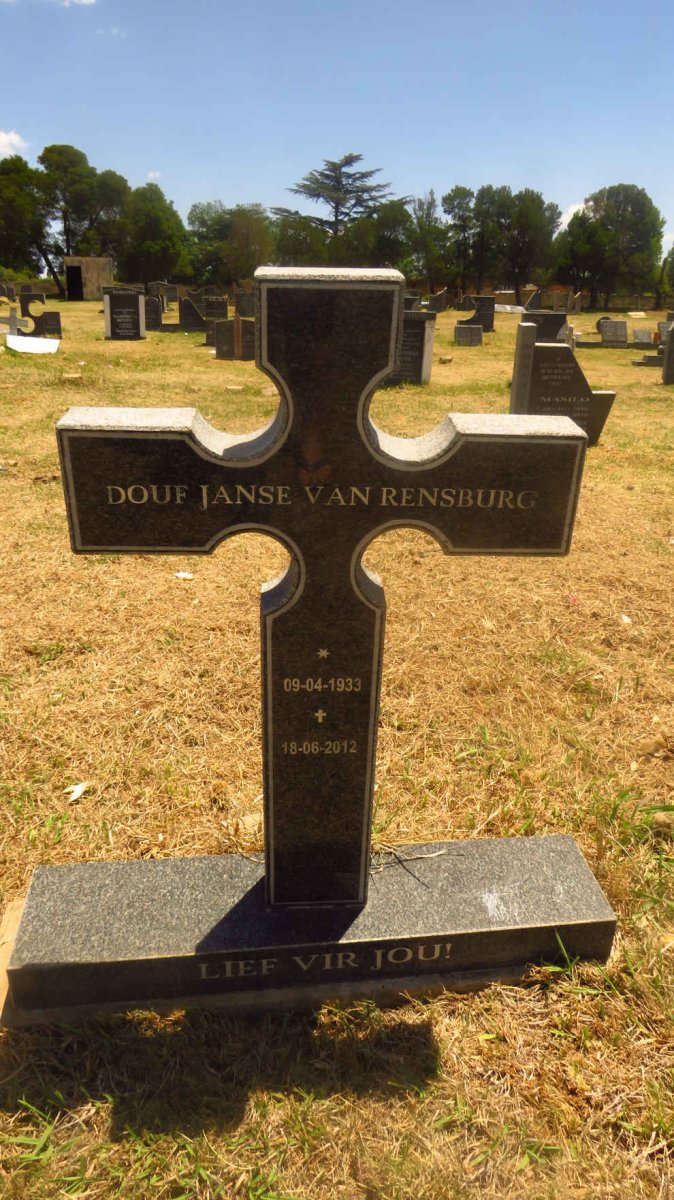 RENSBURG Douf, Janse van 1933-2012