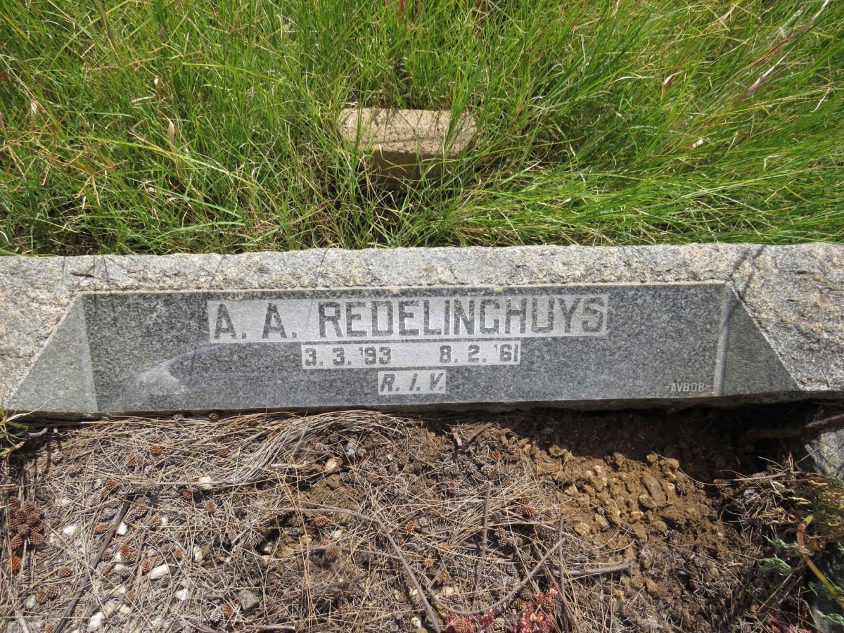 REDELINGHUYS A.A. 1893-1961