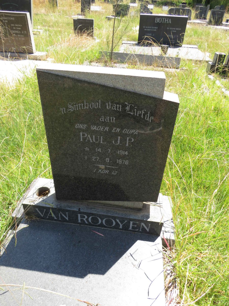 ROOYEN Paul J.P., van 1914-1976