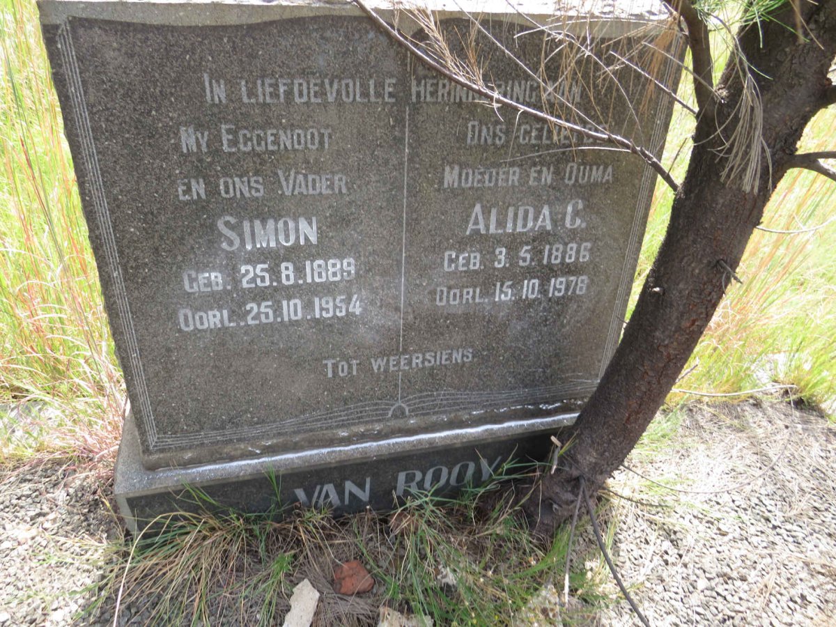 ROOY Simon, van 1889-1954 & Alida C. 1886-1978
