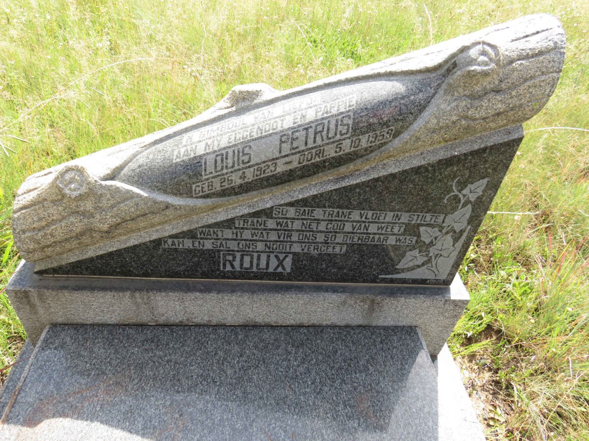 ROUX Louis Petrus 1923-1959