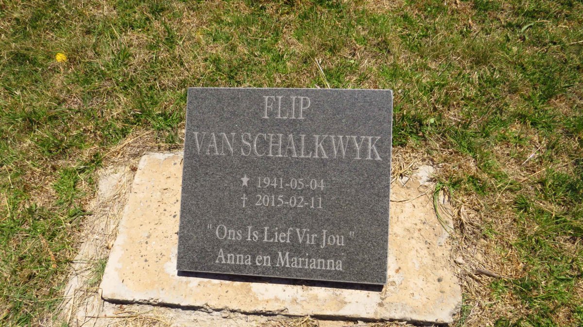 SCHALKWYK Flip, van 1941-2015