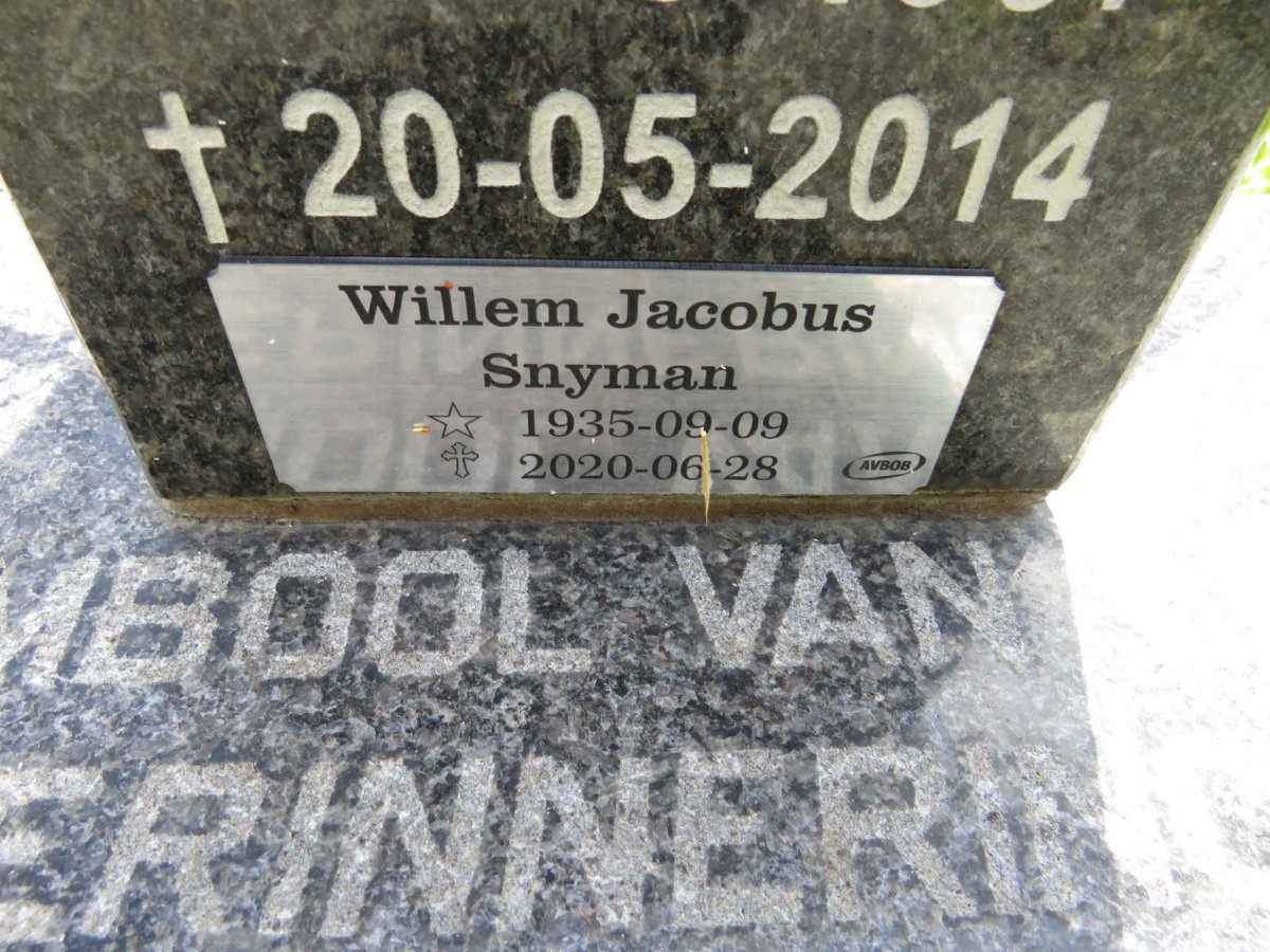 SNYMAN Willem Jacobus 1935-2020 :: SNYMAN Wilna 1957-2014 :: SNYMAN Magda 1959-1962 _2