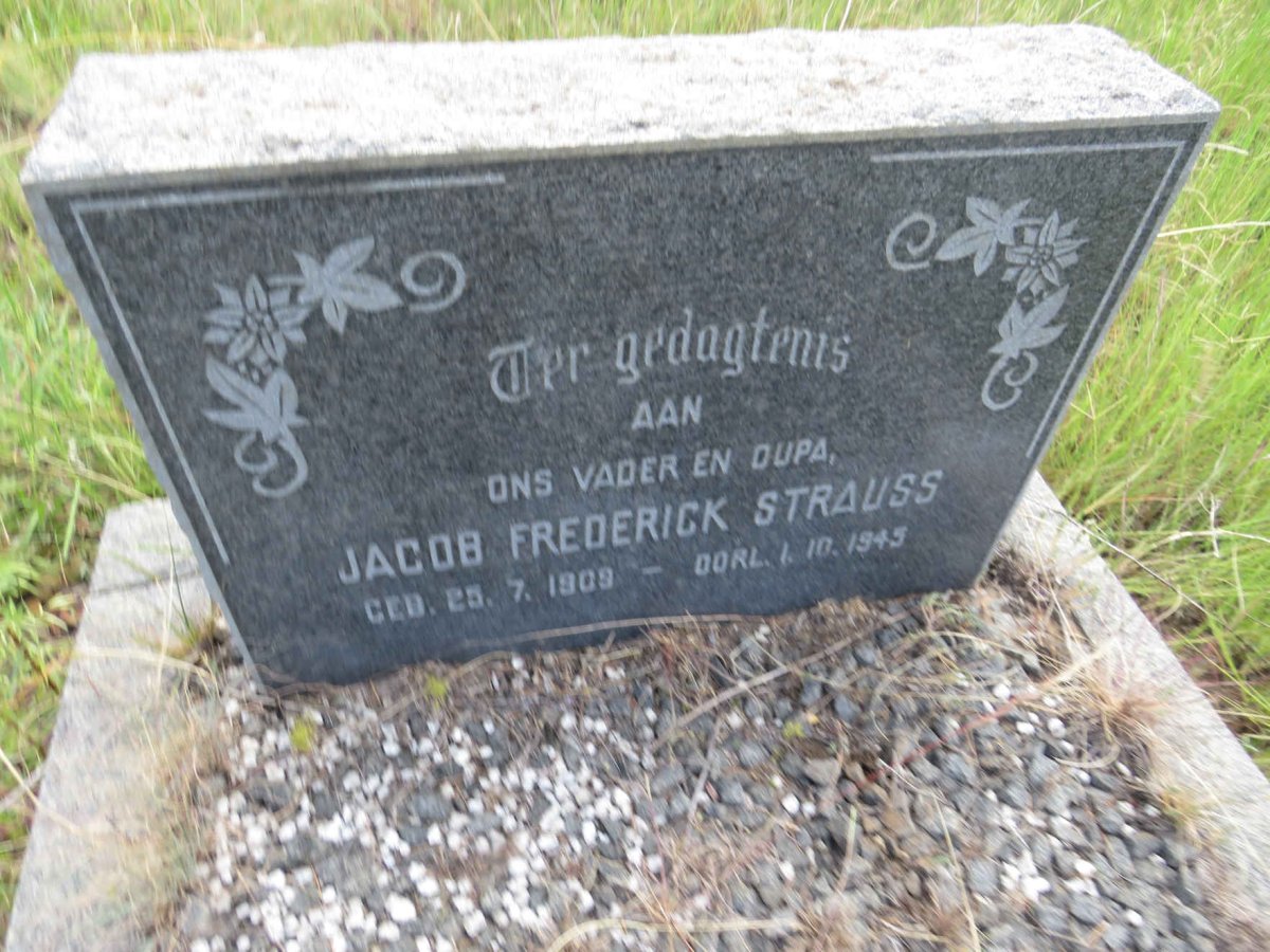 STRAUSS Jacob Frederick 1909-1945