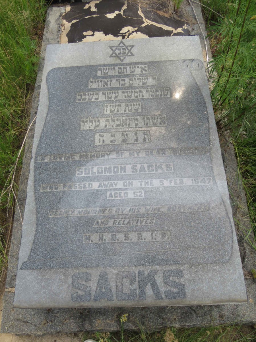 SACKS Solomon -1947
