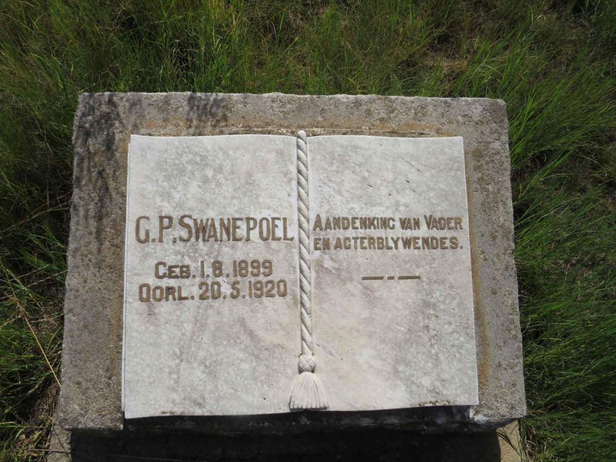 SWANEPOEL G.P. 1899-1920