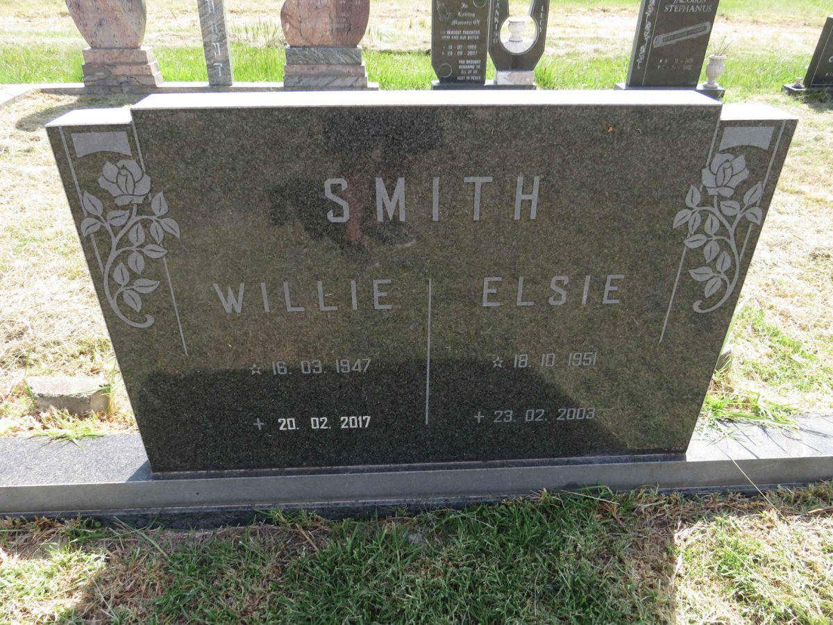 SMITH Willie 1947-2017 & Elsie 1951-2003