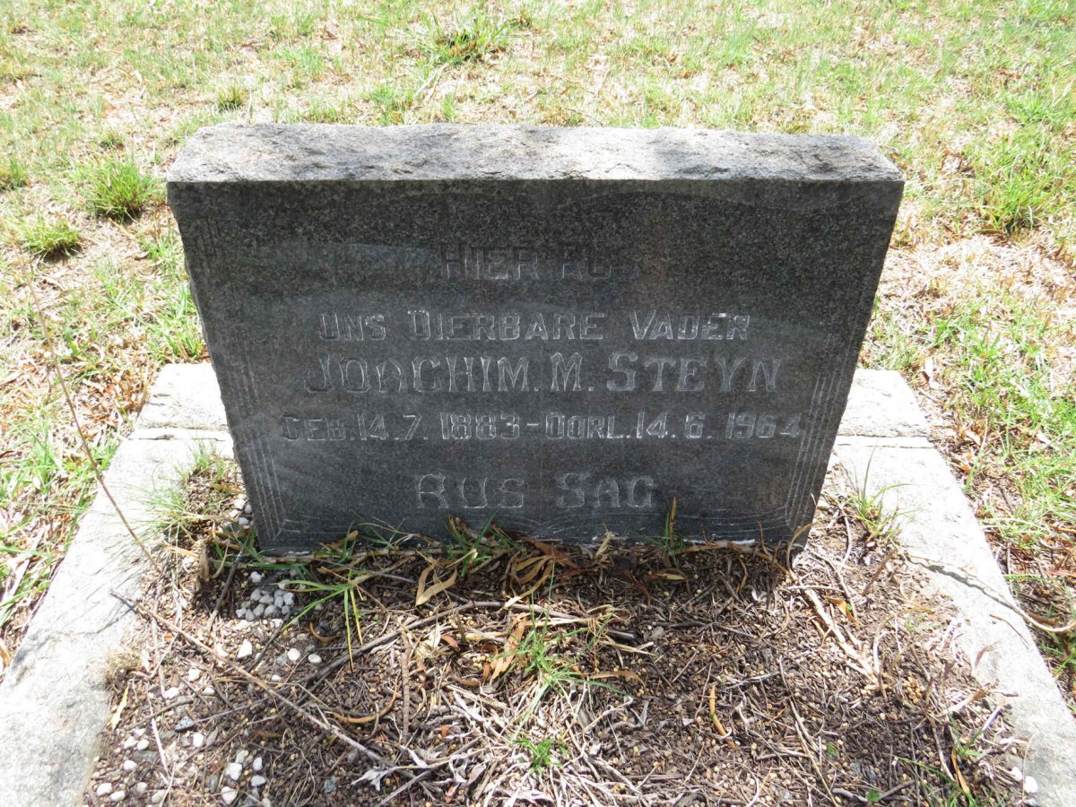 STEYN Joachim M. 1883-1964