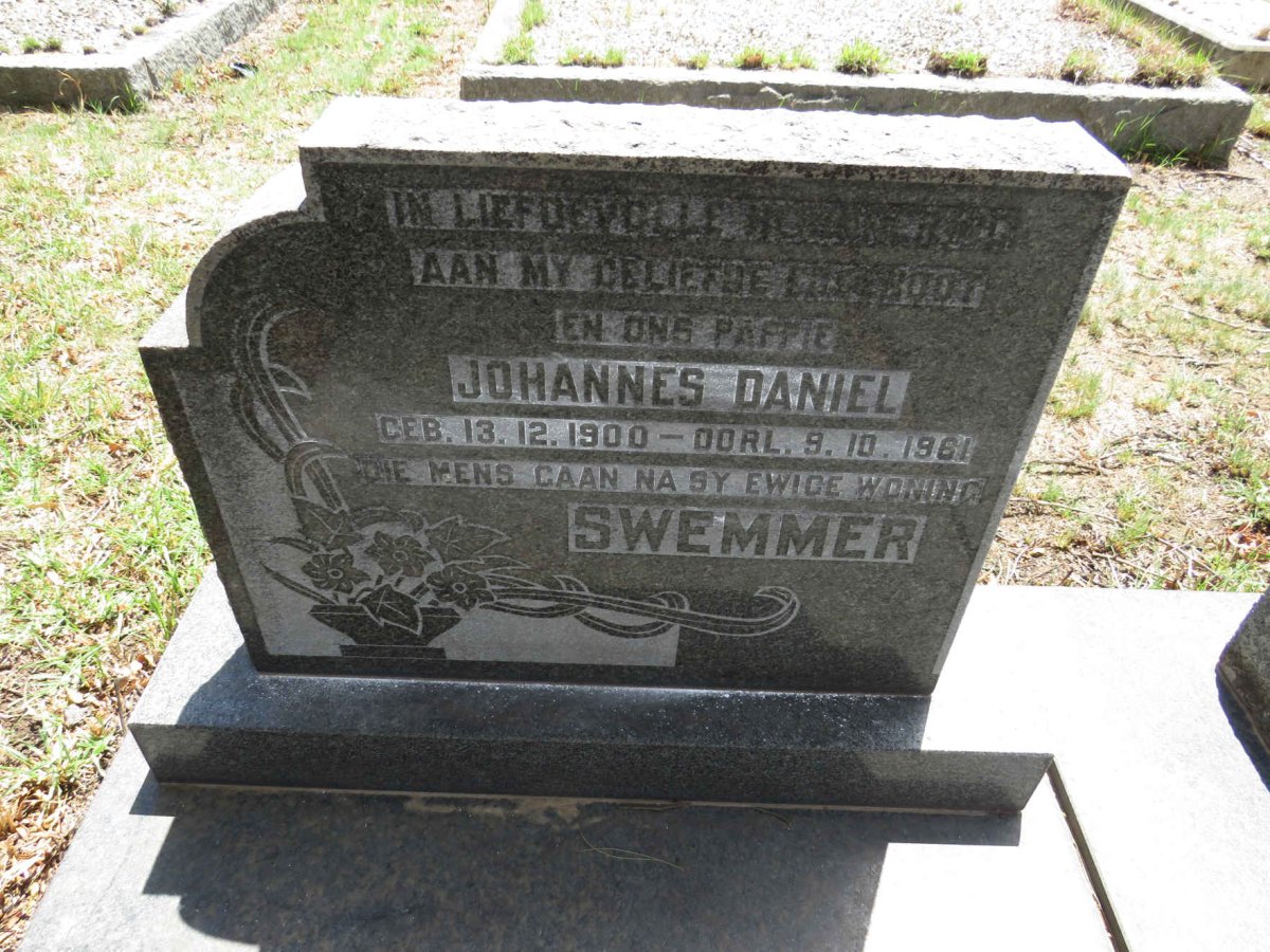 SWEMMER Johannes Daniel 1900-1961 & Anna Maria Magdalena 1898-1989 _2