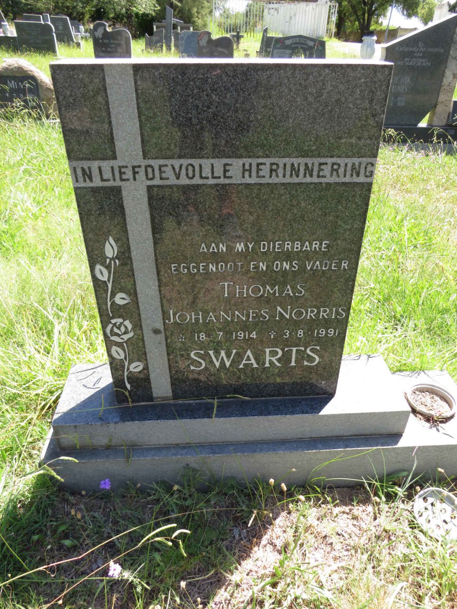 SWARTS Thomas Johannes Norris 1914-1991