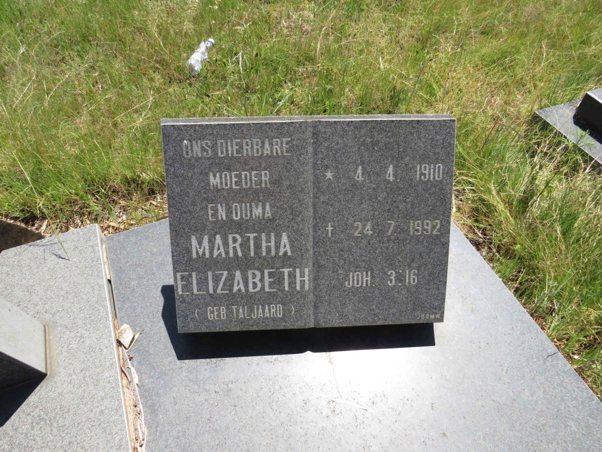 STEYN Petrus Paulus 1905-1985 & Martha Elizabeth TALJAARD 1910-1992 _2