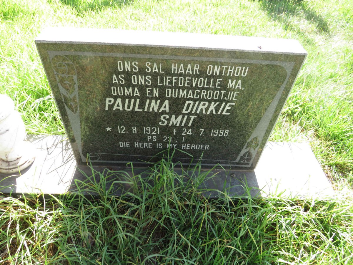 SMIT Paulina Dirkie 1921-1998
