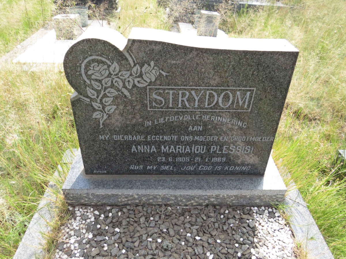 STRYDOM Anna Maria nee DU PLESSIS 1905-1969