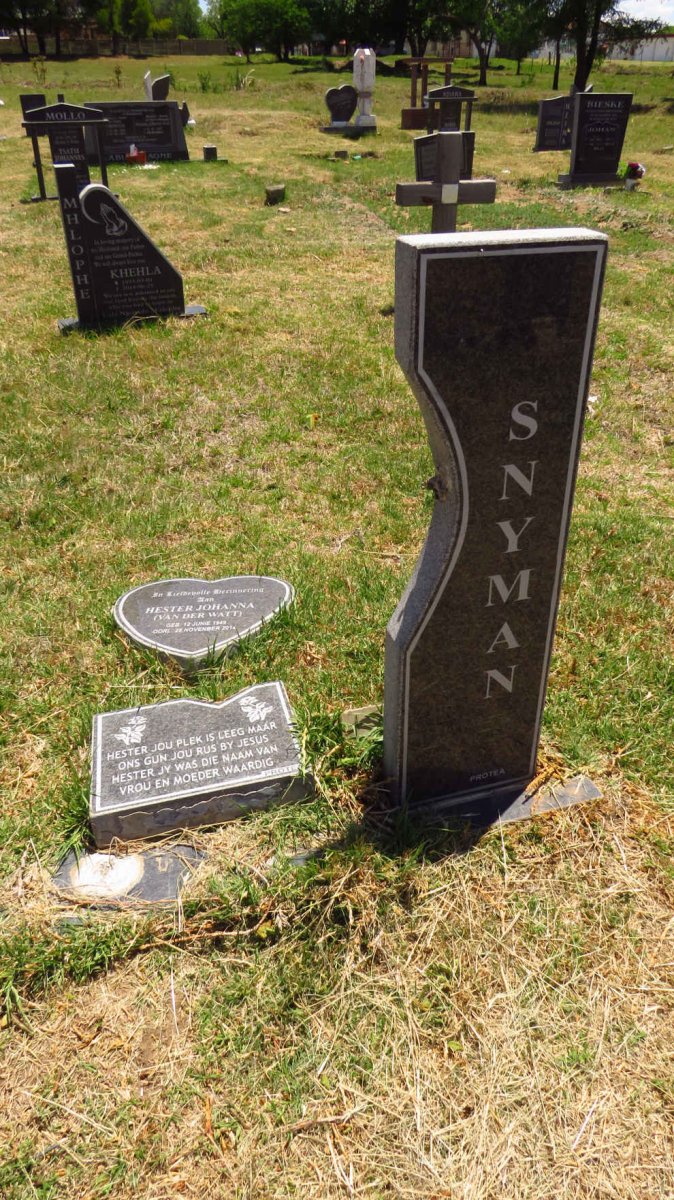 SNYMAN Hester Johanna nee VAN DER WATT 1949-2014 _1