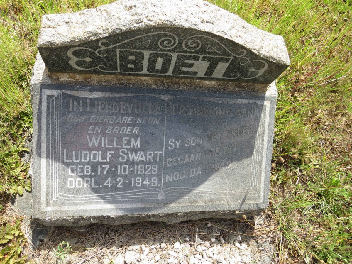 SWART Willem Ludolf 1929-1949