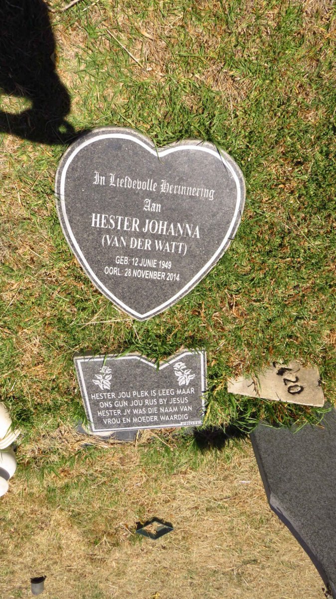 SNYMAN Hester Johanna nee VAN DER WATT 1949-2014 _2