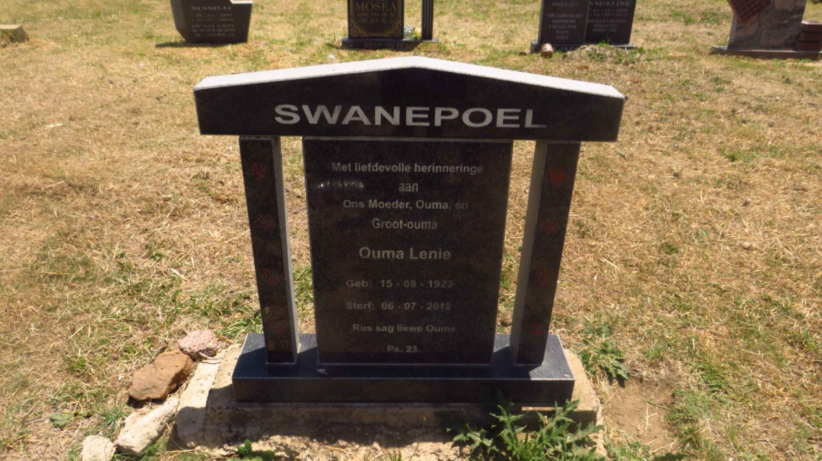 SWANEPOEL Lenie 1922-2012