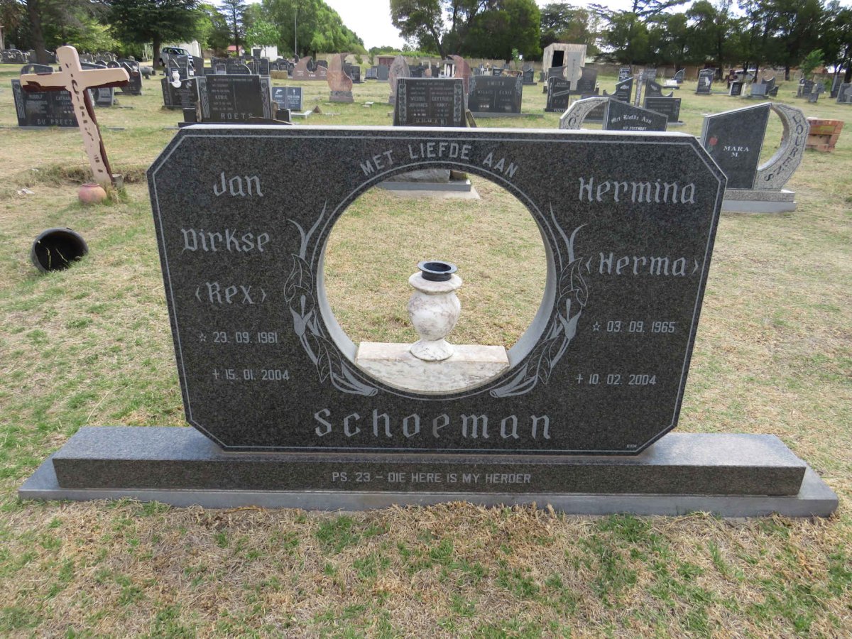SCHOEMAN Jan Dirkse 1961-2004 & Hermina 1965-2004