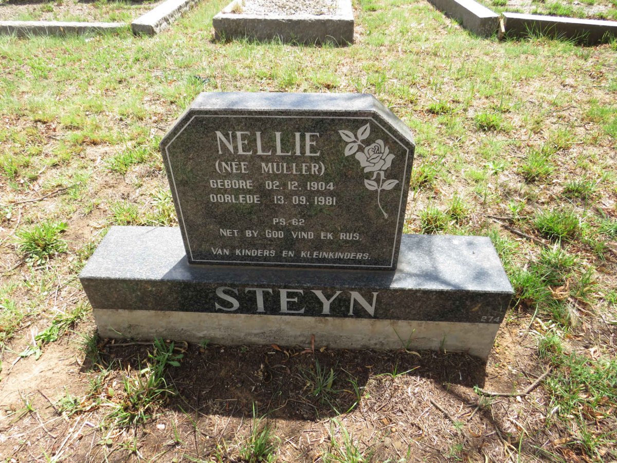 STEYN Nellie nee MULLER 1904-1981