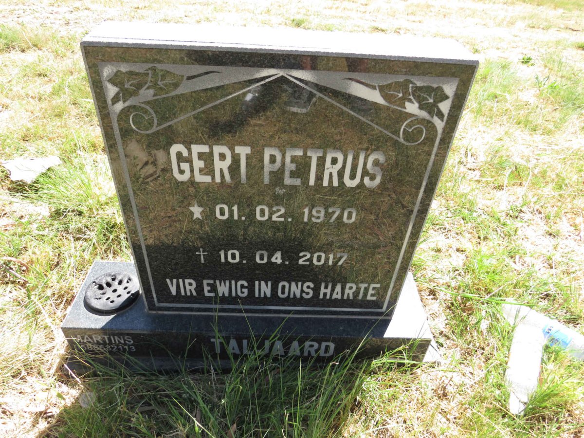 TALJAARD Gert Petrus 1970-2017