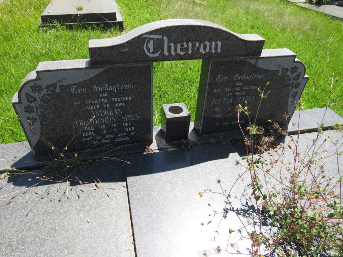 THERON Andreas Theodorus Spies 1914-1983 & Hester Maria 1923-1998 _1