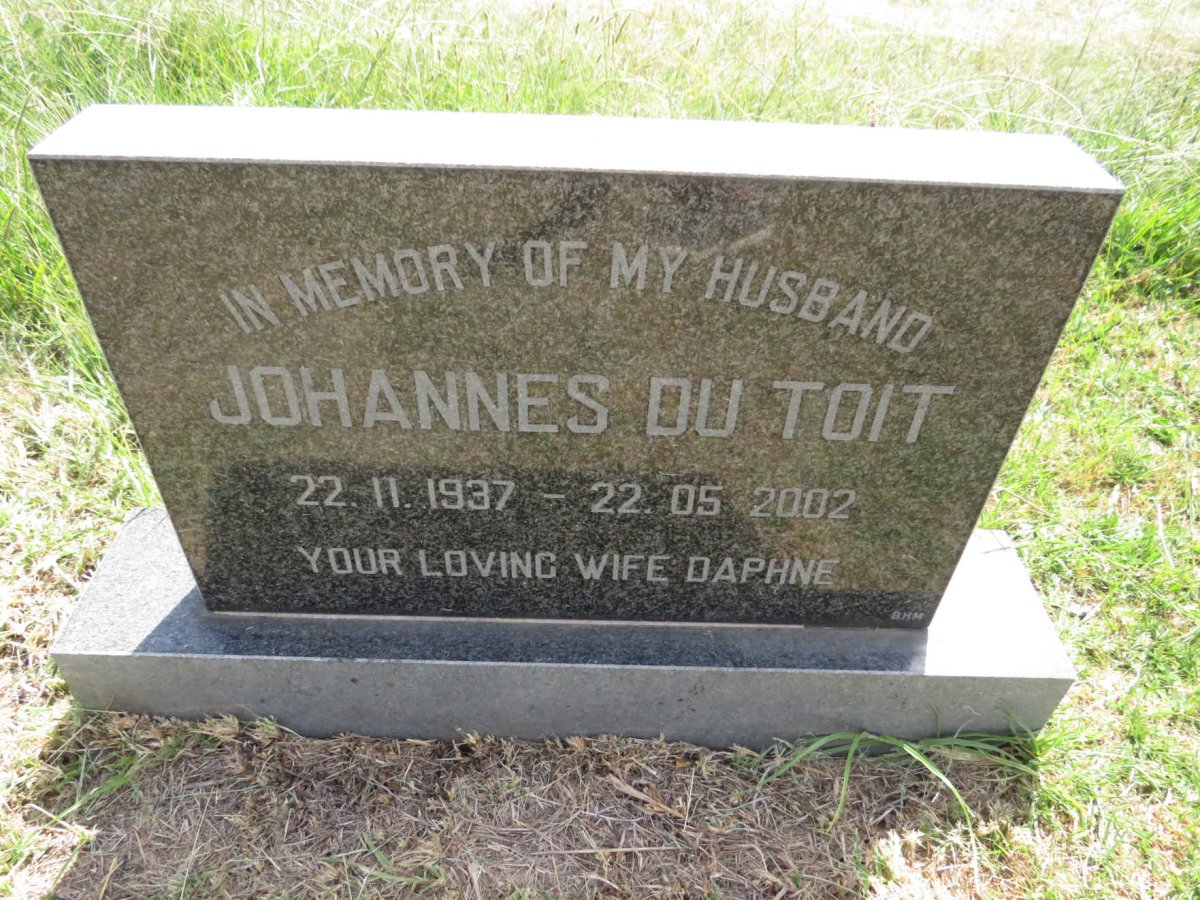 TOIT Johannes, du 1937-2002