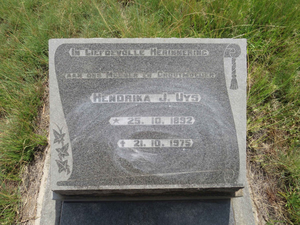 UYS Hendrika J. 1892-1975