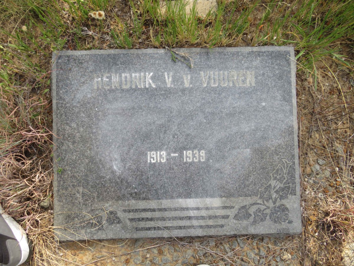 VUUREN Hendrik V., v. 1913-1939